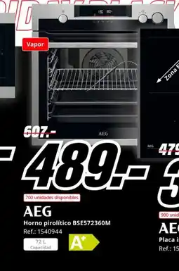 MediaMarkt AEG Horno pirolítico BSE572360M oferta