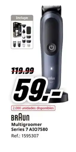 MediaMarkt BRAUN Multigroomer Series 7 AI07580 oferta