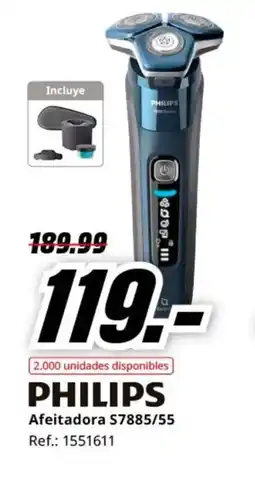 MediaMarkt PHILIPS Afeitadora S7885/55 oferta