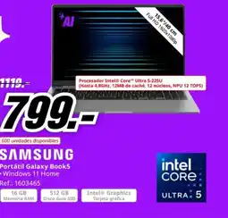 MediaMarkt SAMSUNG Portátil Galaxy Book5 oferta