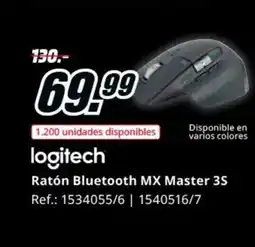 MediaMarkt LOGITECH Ratón Bluetooth MX Master 3S oferta