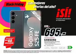 MediaMarkt SAMSUNG Smartphone Galaxy S25 FE 5G oferta