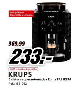 MediaMarkt KRUPS Cafetera superautomática Roma EA81K870 oferta