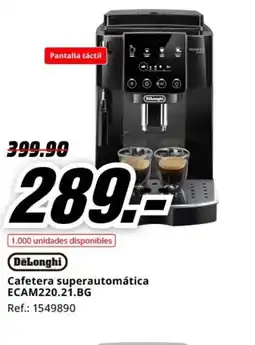 MediaMarkt DELONGHI Cafetera superautomática ECAM220.21.BG oferta