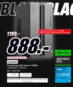 MediaMarkt LENOVO PC gaming LOQ Tower 17IRR9 oferta