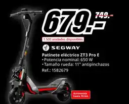 MediaMarkt SEGWAY Patinete eléctrico ZT3 Pro E oferta