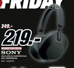 MediaMarkt SONY Auriculares inalámbricos WH-1000XM5SA oferta