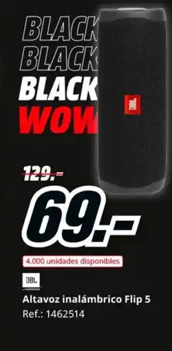 MediaMarkt JBL Altavoz inalámbrico Flip 5 oferta