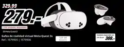 MediaMarkt Gafas de realidad virtual Meta Quest 3s oferta