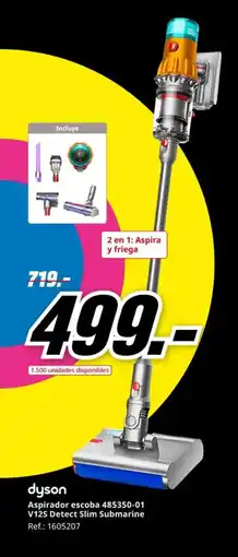 MediaMarkt DYSON Aspirador escoba 485350-01 V12S Detect Slim Submarine oferta