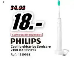 MediaMarkt PHILIPS Cepillo eléctrico Sonicare 2100 HX3651/13 oferta