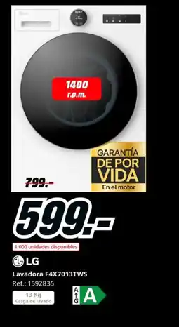 MediaMarkt LG Lavadora F4X7013TWS oferta