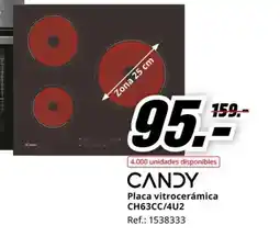 MediaMarkt CANDY Placa vitrocerámica CH63CC/4U2 oferta