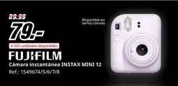 MediaMarkt FUJIFILM Cámara instantánea INSTAX MINI 12 oferta