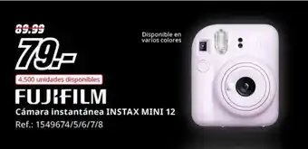 MediaMarkt FUJIFILM Cámara instantánea INSTAX MINI 12 oferta