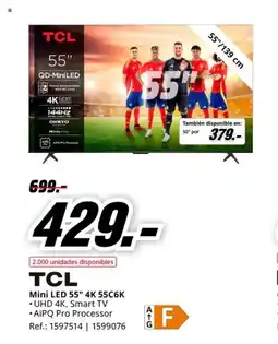 MediaMarkt TCL Mini LED 55" 4K 55C6K oferta