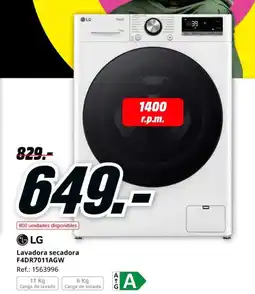 MediaMarkt LG Lavadora secadora F4DR7011AGW oferta