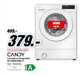 MediaMarkt CANDY Lavadora integrable BC448M4D8J-S oferta