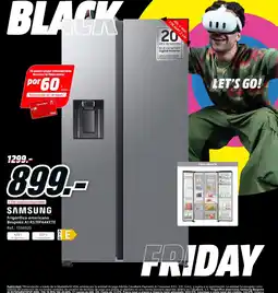 MediaMarkt SAMSUNG Frigorífico americano Bespoke AI RS70F64KETE oferta