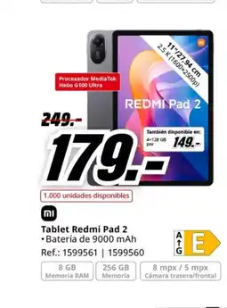 MediaMarkt Tablet Redmi Pad 2 oferta