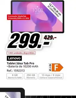 MediaMarkt LENOVO Tablet Idea Tab Pro oferta