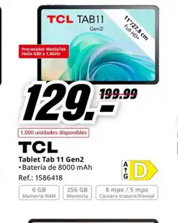 MediaMarkt TCL Tablet Tab 11 Gen2 oferta