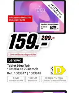 MediaMarkt LENOVO Tablet Idea Tab oferta