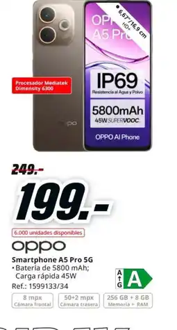 MediaMarkt OPPO Smartphone A5 Pro 5G oferta