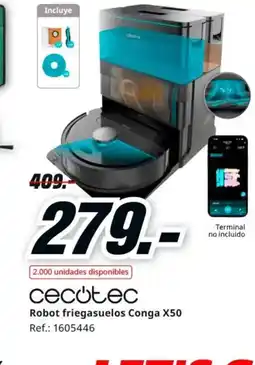 MediaMarkt CECOTEC Robot friegasuelos Conga X50 oferta