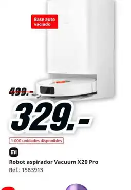 MediaMarkt Robot aspirador Vacuum X20 Pro oferta