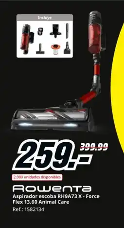 MediaMarkt ROWENTA Aspirador escoba RH9A73 X-Force Flex 13.60 Animal Care oferta