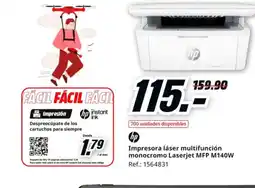 MediaMarkt HP Impresora láser multifunción monocromo Laserjet MFP M140W oferta