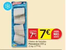 Consum PESCANOVA Filetes de bacalao oferta