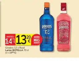 Consum LARIOS Ginebra 12 o Rosé oferta