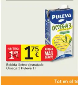 Consum PULEVA Bebida láctea desnatada Omega 3 oferta