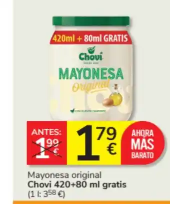 Consum CHOVI Mayonesa original oferta