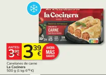Consum LA COCINERA Canelones de carne oferta