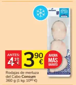 Consum CONSUM Rodajas de merluza del Cabo oferta