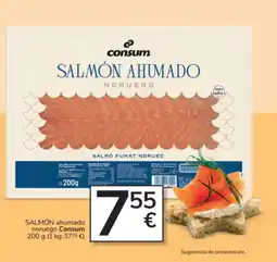 Consum CONSUM Salmón ahumado noruego oferta