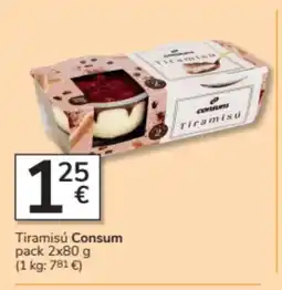 Consum CONSUM Tiramisú oferta