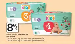 Consum CONSUM KIDS Pañal bebé oferta