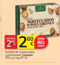 Consum CONSUM Surtido de mantecados y polvorones oferta