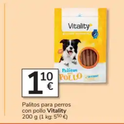 Consum VITALITY Palitos para perros con pollo oferta