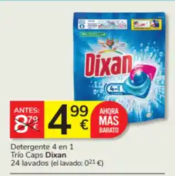 Consum DIXAN Detergente 4 en 1 Trío Caps oferta
