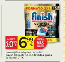 Consum FINISH Lavavajillas máquina cápsulas oferta