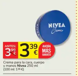 Consum NIVEA Crema para la cara, cuerpo y manos oferta