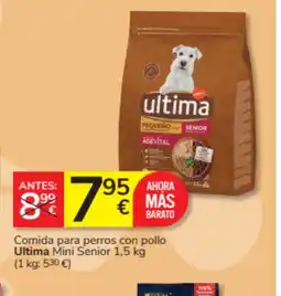 Consum ULTIMA Comida para perros con pollo Mini Senior oferta