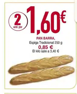 Masymas PAN BARRA, Espiga Tradicional oferta