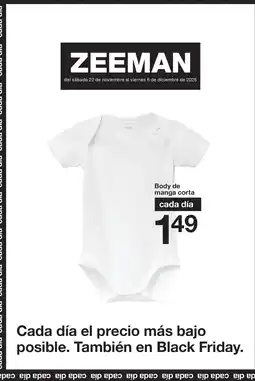 Zeeman Body de manga corta oferta