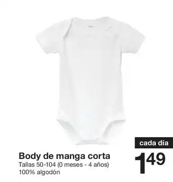 Body de manga corta